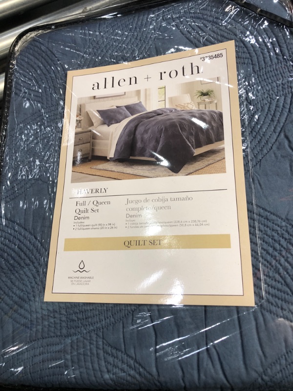 Photo 1 of allen + roth Haverly circle embroidery quilt set 3-Piece Blue Full/Queen Quilt Set
Item #3735485 |

Model #C022020BLNDS