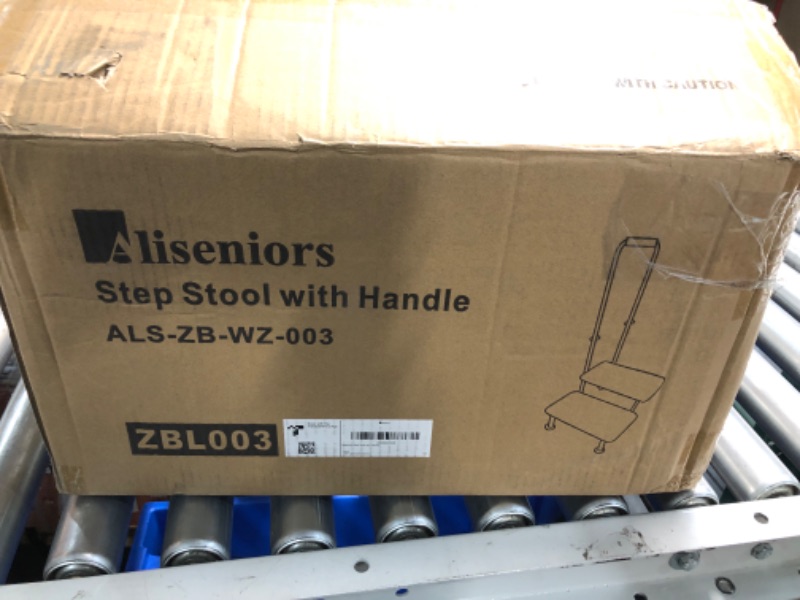 Photo 3 of [READ NOTES]
Aliseniors Step Stool with Handle and Non-Skid Platform, Heavy Duty 2 Steps Medical Foot Stool for Adult, Seniors, Handicap Holds up to 350 lbs