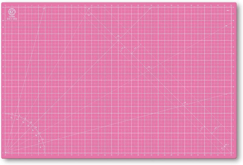 Photo 1 of ***SEE NOTES*** KC GLOBAL A1 (24"x18") Self-Healing Cutting Mat (Pink) - Sturdy, Reversible, Eco-Friendly, Non-Slip. Premium Desk Mat for Crafters, Quilters, and Hobbyist