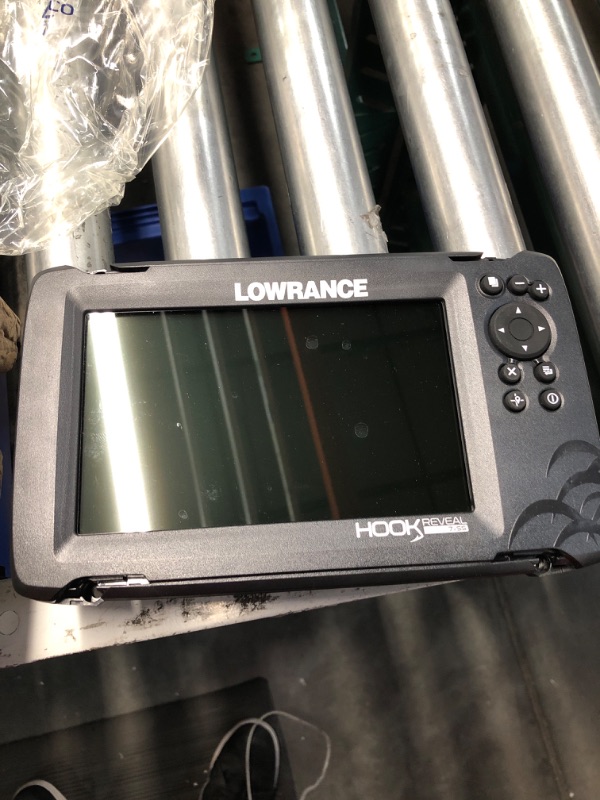 Photo 2 of **UNABLE TO TEST**
Lowrance Hook Reveal 7 Inch Fish Finders with Transducer, Plus Optional Preloaded Maps 7x Splitshot, Gps Plotter Only, No Maps Fish Finder