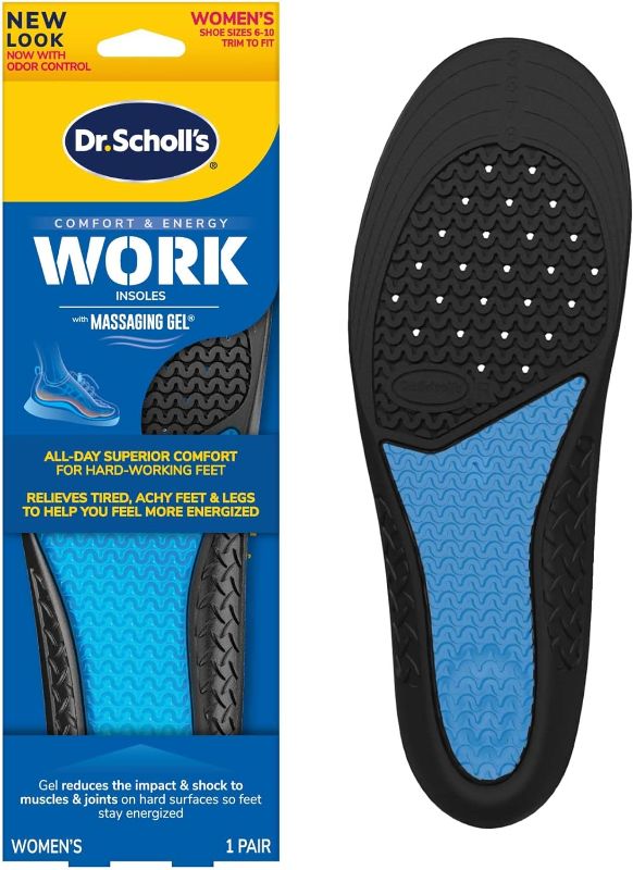 Photo 1 of **CUT TO WOMEN'S SIZE 9**
Dr. Scholl's Work All-Day Superior Comfort Insoles with Massaging Gel