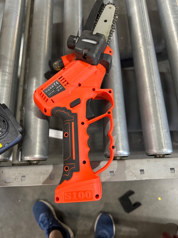 Photo 1 of **USED READ NOTES** 
Cordless Pruning Shears, Electric Pruner with 7.5 Foot High Reach Extension Pole, Tool Belt, 2 Pack Lithium Batteries, SK5 Blades, LCD Display Screen (25V Shears & Chainsaw)