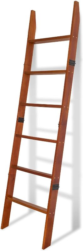 Photo 1 of **NONREFUNDABLE**FOR PARTS OR REPAIR**SEE NOTES**
VASGOR 68" Blanket Ladder Wooden Decorative, Wall Leaning Blanket Holder Rack (Brown)