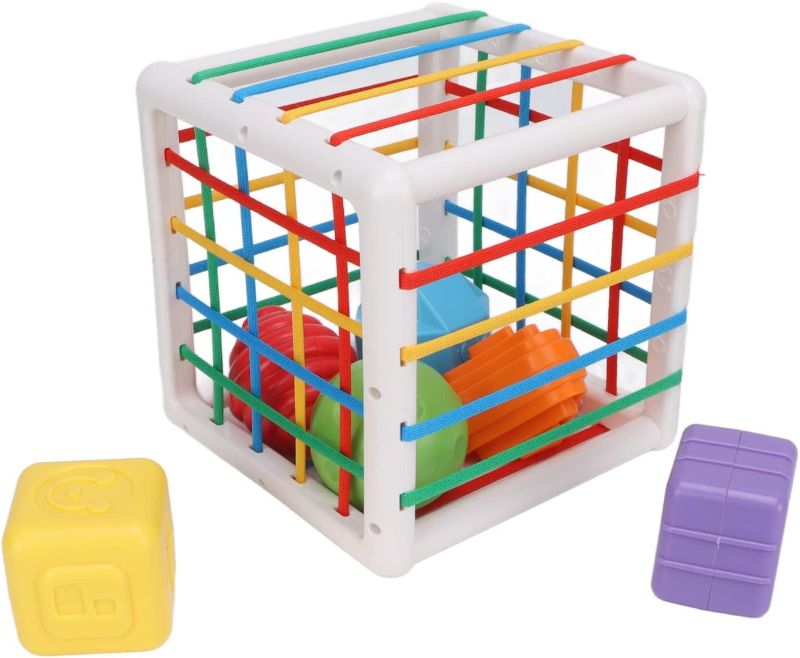 Photo 1 of Baby Shape Divider Toy Set with Safety 6 Color Blocks Hand Eye Coordination Comfortable Grip Shaped Dividers