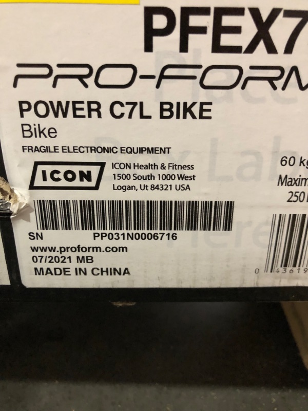 Photo 1 of **brand new still has band strap, never opened***ProForm Power C7L Smart Indoor Exercise Bike
