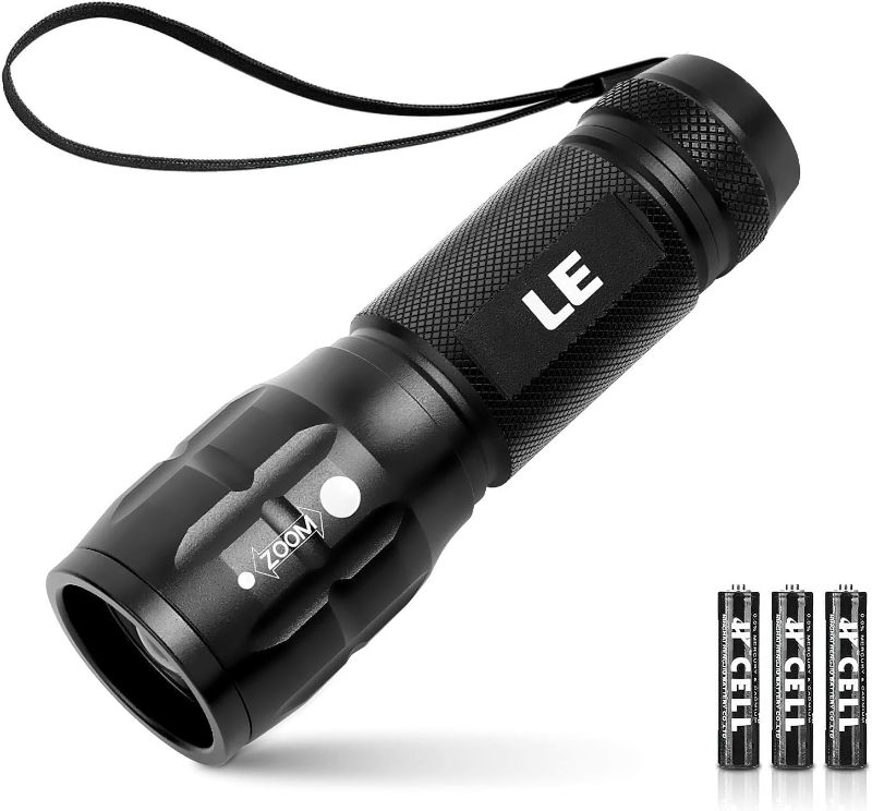 Photo 1 of 
Lighting EVER LED Flashlights High Lumens, Small Flashlight, Zoomable, Waterproof, Adjustable Brightness Flash Light for Outdoor, Emergency,