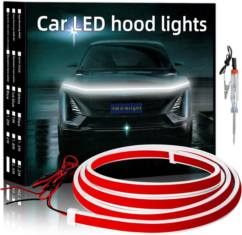 Photo 1 of 
YM E-Bright Exterior Led Lights for Car Hood Light Strip Waterproof Dynamic Scan Start Up Hoodbeam Kit Neon Knight Rider Led Scanner