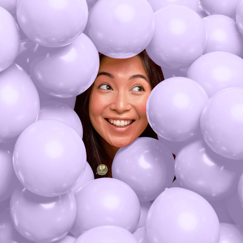 Photo 1 of **2 PACK** AFTERLOON® Biodegradable Mini Balloons 100 pcs Pastel Purple 5 Inch Latex 100 Pack, Thickened Extra Strong Latex Helium Float, Baby Shower Gender Reveal Garland Arch Wedding Birthday Party Decorations Pack of 100 Pastel Purple