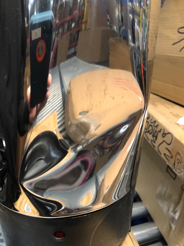 Photo 1 of **DAMAGE** Elite Gourmet CCM040 Stainless Steel 40 Cup Coffee Urn Removable Filter For Easy Cleanup, Two Way Dispenser with Cool-Touch Handles Electric Coffee Maker Urn, Stainless Steel *dent to side*