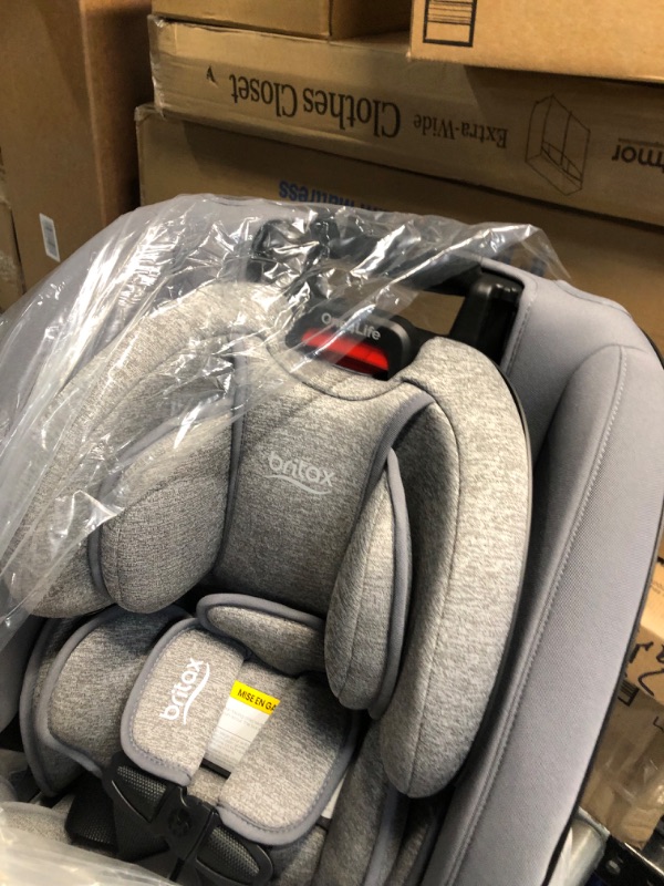 Photo 5 of Britax One4Life Convertible Car Seat, 10 Years of Use from 5 to 120 Pounds, Converts from Rear-Facing Infant Car Seat to Forward-Facing Booster Seat, Performance Fabric, Cool N Dry Moonstone