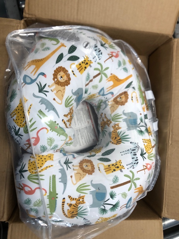 Photo 3 of Boppy Nursing Pillow Original Support Ergonomic Feeding Essentials with Removable Machine Washable Cover + Spice Woodland Cotton Blend Cover