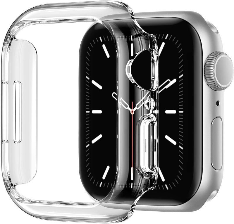 Photo 1 of **2 PACK** Case [NO Screen Protector] Compatible with Apple Watch 41mm 45mm,Soft TPU Case,for IWatch Series 8/7/6/5/4/SE?41mm Clear 41MM