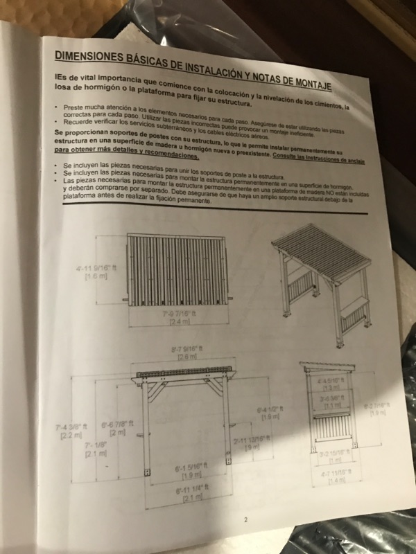 Photo 4 of (NON-REFUNDABLE) Backyard Discovery Saxony Wooden Grill Gazebo, Insulated Steel Roof, Cook Station, Barbeque, Patio, Deck, Withstand Wind and Snow, Corrosion Resistant, Reduce Heat Transfer, Power Ports, Walnut Cedar 8.5 ft. x 5.5 ft.