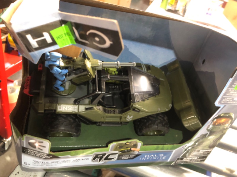 Photo 2 of NKOK Halo Infinite RC: Battle Hog UNSC Warthog -W/Master Chief & Spartan, 2.4 GHz Radio Control w/Turbo Boost Vehicle