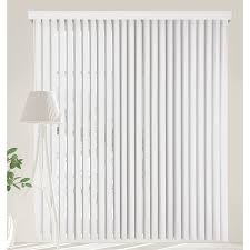 Photo 1 of **NON  REFUNDABLE NO RETURNS SOLD AS IS**PARTS ONLY**
Calyx Interiors White Vinyl Vertical Blind 78 in. W x 84 in. L with 3.5 in. Slats, 04VS2780840