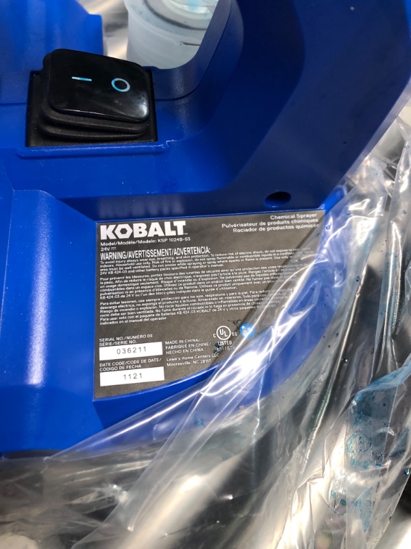 Photo 3 of ***USED - NO BATTERY OR CHARGER - UNABLE TO TEST - LEAKING BLUE FLUID - SEE PICTURES***
Kobalt 2.11-gallon Plastic Handheld Sprayer