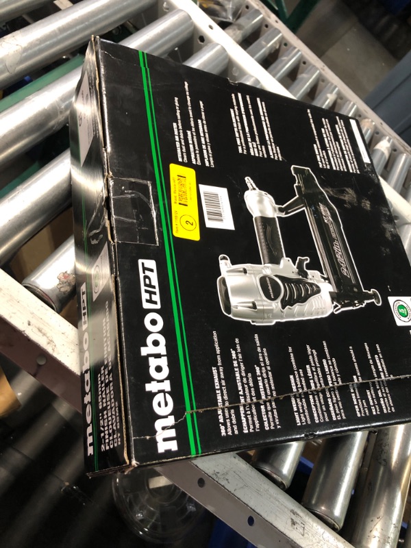 Photo 2 of ***HEAVILY USED AND DIRTY - UNABLE TO TEST***
Metabo HPT Finish Nailer | 16 Gauge Finish Nails - 1-Inch up to 2-1/2-Inch | Integrated Air Duster | NT65M2S