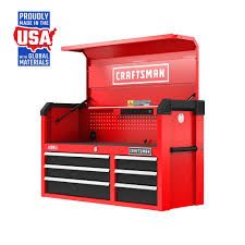 Photo 1 of **missing key - top section is locked
CRAFTSMAN 2000 Series 51.5-in W x 24.7-in H 8-Drawer Steel Tool Chest (Red)