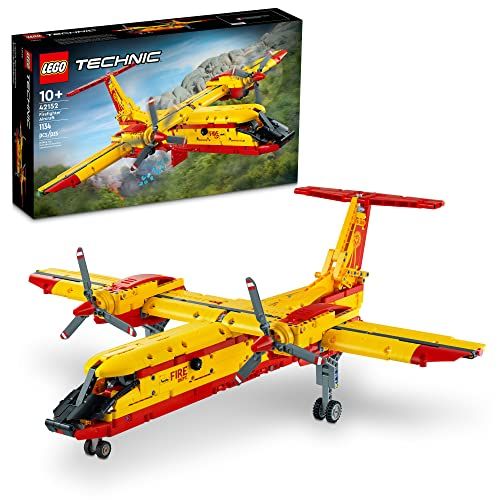 Photo 1 of LEGO Technic Firefighter Aircraft Building Toy Model Airplane Set 42152 with Authentic Fire Rescue Details Engineering Fire Plane Fun for Boys Gir