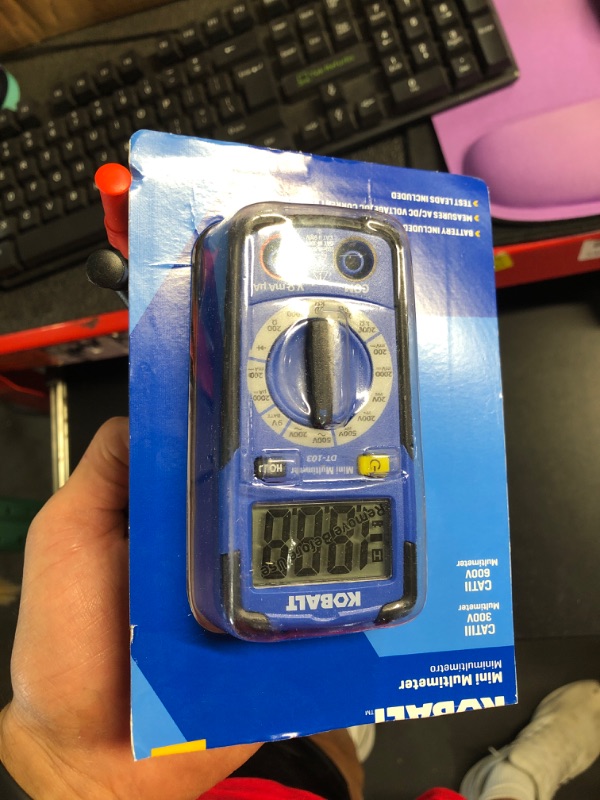 Kobalt 0.2 Amp 500Volt Digital Multimeter (Battery Included) in Black DT103 for sale Mesa