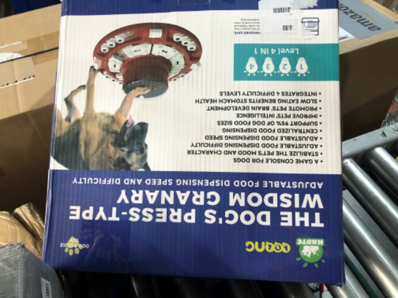 Photo 2 of **READ NOTES**KADTC Puzzle Toys for Dog Boredom and Mentally Stimulating,Slow Food Feeder Dispenser,Keep Busy,Replace Pet Bowl,Puppy Brain Mental Stimulation Toy Level 4 in 1 Small/Medium/Large Aggressive Chewers LEVEL 4 IN 1 Puzzle 4 in 1 A
