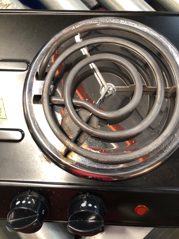 Photo 5 of (used)(dirty)(see images)Ovente Electric Double Coil Burner 6 & 5.75 Inch Hot Plate Cooktop with Temperature Control