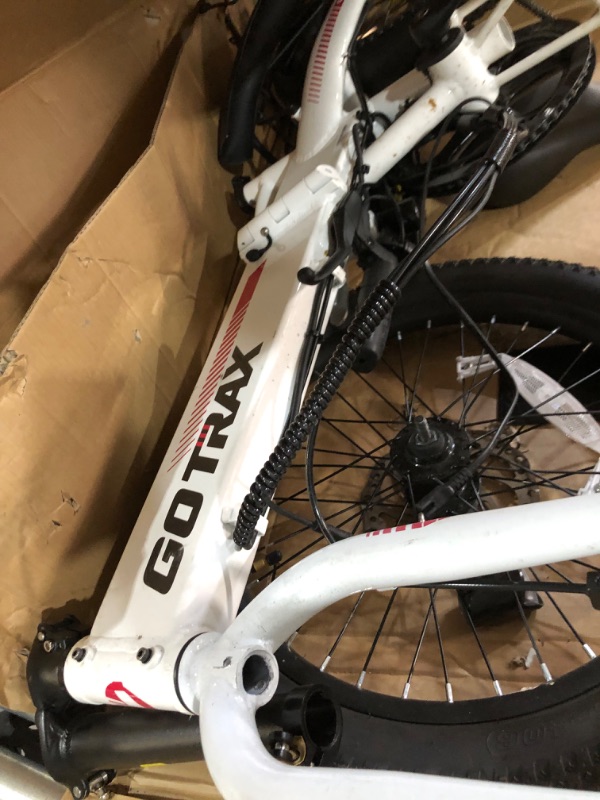 Photo 3 of **PARTS ONLY NON-REFUNDABLE READ NOTES** R1 20" Folding Electric Bike with 40 Miles (Pedal-assist1) by 48V Battery, 20Mph Power by 350W, Weighs Only 45lbs, LCD Display & 5 Pedal-Assist Levels, Suitable for Leisure Riding&Commuting WHI 40miles R1 White