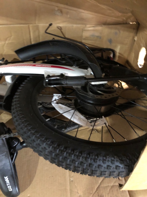 Photo 5 of **PARTS ONLY NON-REFUNDABLE READ NOTES** R1 20" Folding Electric Bike with 40 Miles (Pedal-assist1) by 48V Battery, 20Mph Power by 350W, Weighs Only 45lbs, LCD Display & 5 Pedal-Assist Levels, Suitable for Leisure Riding&Commuting WHI 40miles R1 White