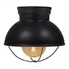 Photo 1 of **BUNDLE OF 2 NO REFUNDS**Sylvania
Beverly 1-Light Antique Black Ceiling Semi-Flushmount with Edison LED Light Bulb Included