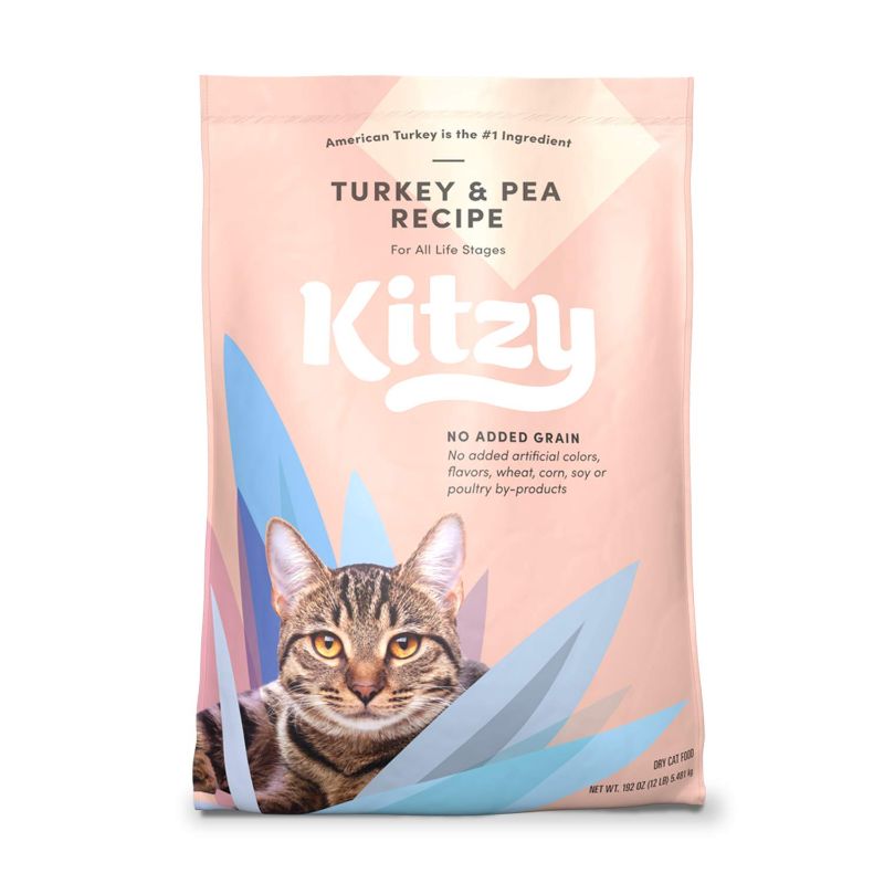 Photo 1 of **NON REFUNDABLE**Amazon Brand - Kitzy Dry Cat Food, Turkey and Pea Recipe, Grain-Free (12 lb bag) Turkey 12 Pound (Pack of 1)