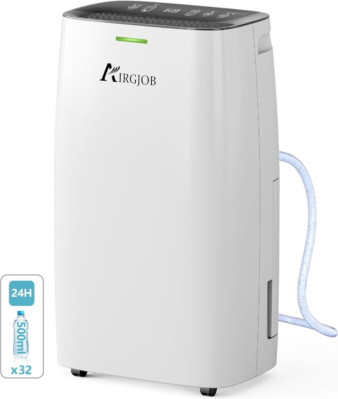 Photo 1 of 32-Pint Dehumidifier for Basement and Large Room - 2000 Sq. Ft, Quiet Dehumidifier