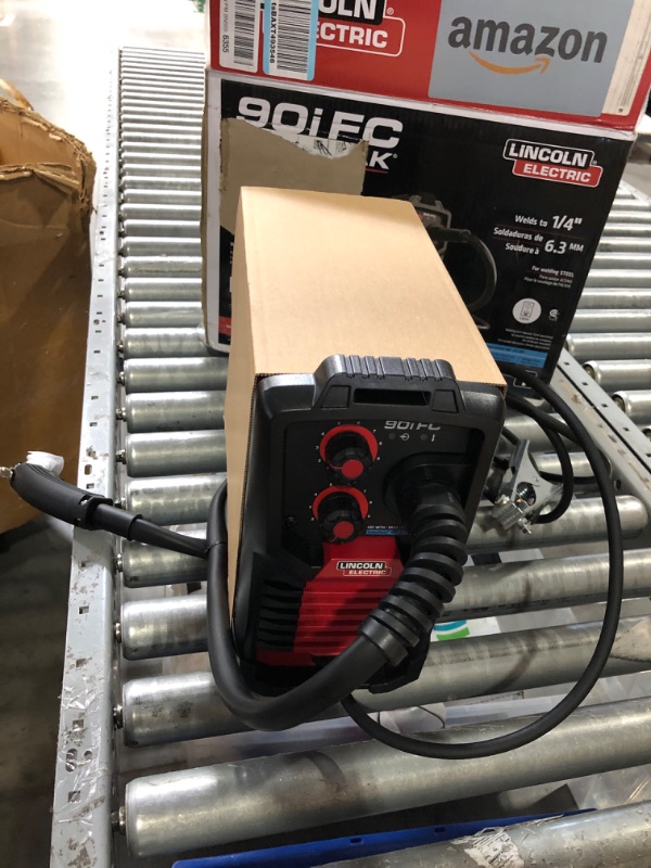 Photo 3 of 
Lincoln Electric 90i FC Flux Core Wire Feed Weld-PAK Welder, 120V Welding Machine, Portable w/Shoulder Strap, Protective Metal Case, Best for Small Jobs,...