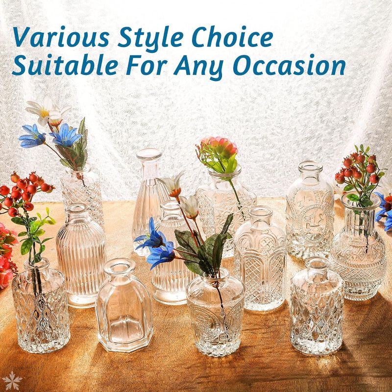 Photo 4 of (READ FULL POST) Glass Vase Bud Vase in Bulk Set of 12
