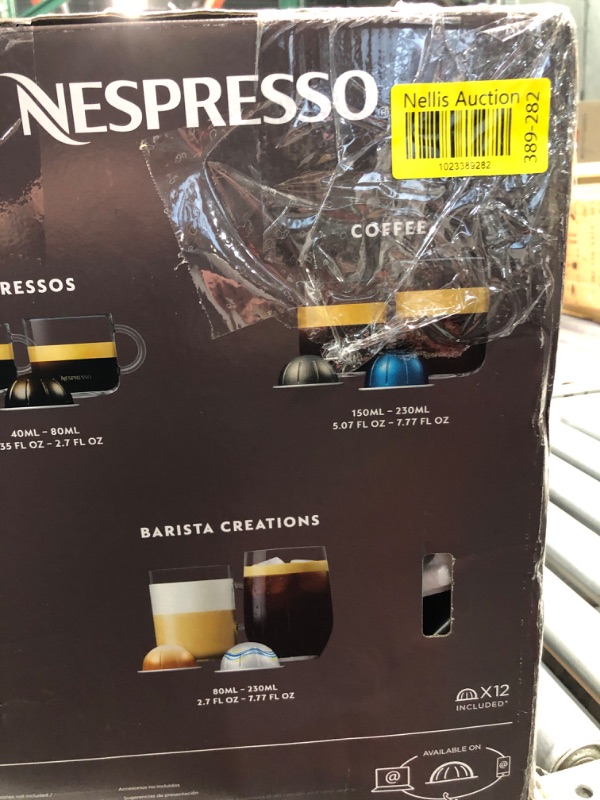 Photo 4 of ***DAMAGED - UNABLE TO TEST - SEE COMMENTS***
Nespresso Vertuo Chrome Coffee Maker and Espresso Machine by Breville