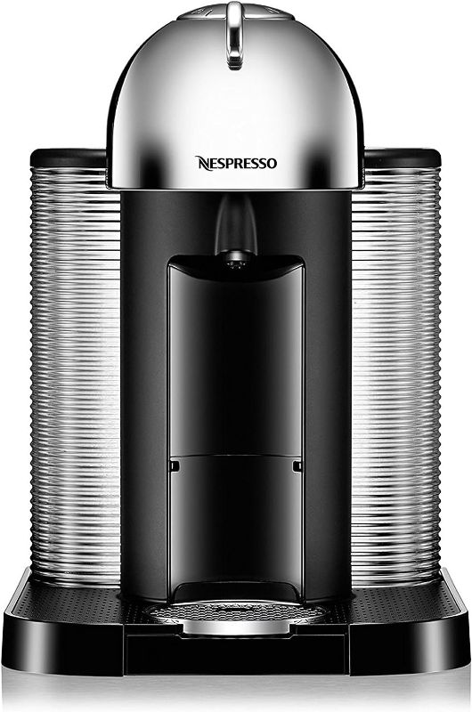 Photo 1 of ***NON-REFUNDABLE, PARTS ONLY, DAMAGED***
Nespresso Vertuo Chrome Coffee Maker and Espresso Machine by Breville