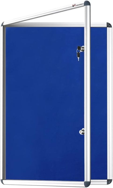 Photo 1 of 
VIZ-PRO Tamperproof Lockable Noticeboard Class 1 Aluminium Framed 48x36 Inches