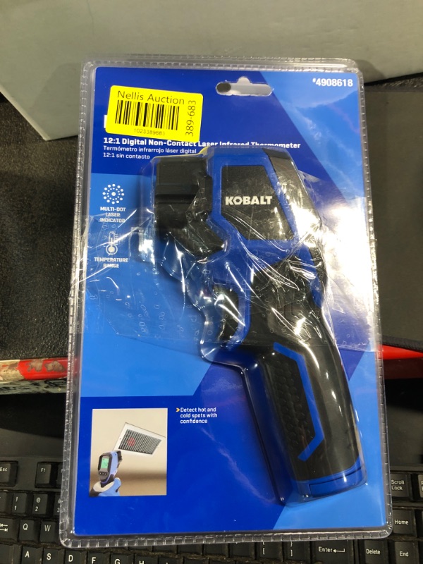 Photo 3 of ***2 Pack***Kobalt 12:1 Digital LCD Display Temperature Alarm Infrared Thermometer