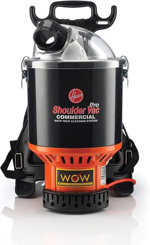 Photo 1 of **USED FOR PARTS ONLY NON-REFUNDABLE**HOOVER Commercial Pro Shoulder Vac, Lightweight, Bagged, Corded, HEPA Filter, Backpack Canister Vacuum with Tool Kit, C2401
