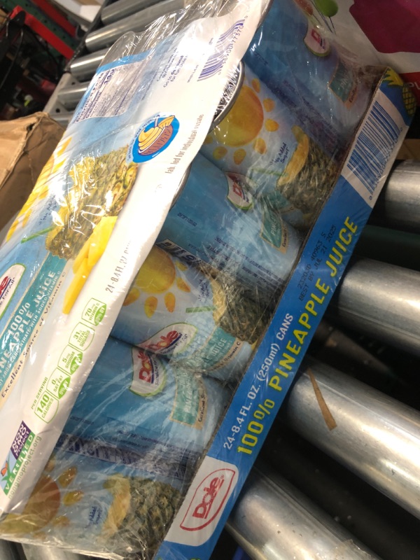 Photo 1 of *expires 2025* Dole 100% Pineapple Juice (8.4 Ounce, 24 Count)