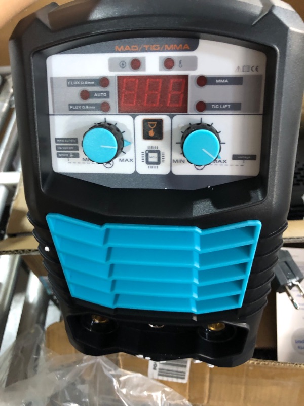 Photo 5 of **READ NOTES, MINOR DAMAGE**
GZ GUOZHI 140Amp MIG Welder, Flux Core MIG/Stick/Lift TIG 3 in 1 Welding Machine,110V Gasless Welder with Synergy, Portable IGBT Inverter Welder Mig-140