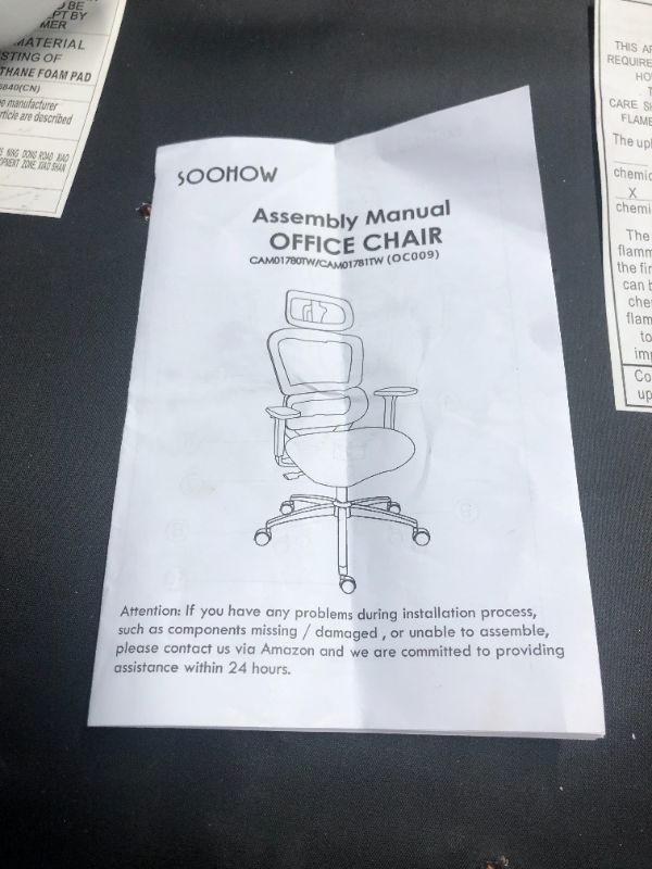 Photo 6 of ***USED - LIKELY MISSING PARTS - UNABLE TO VERIFY FUNCTIONALTY***
Soohow Ergonomic Home Office Chair,Ergonomic Desk Chair with Back Support