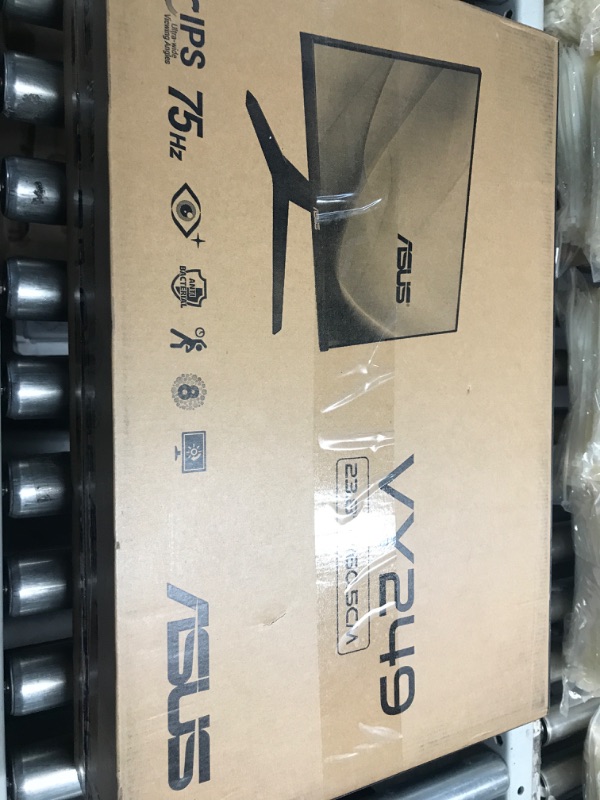 Photo 2 of ASUS VY249HE 23.8” Eye Care Monitor, 1080P Full HD, 75Hz, IPS, Adaptive-Sync/Sync, Eye Care Plus, Color Augmentation, Rest Reminder, HDMI VGA, Frameless, VESA Wall Mountable, BLACK 75Hz Eye Care Plus