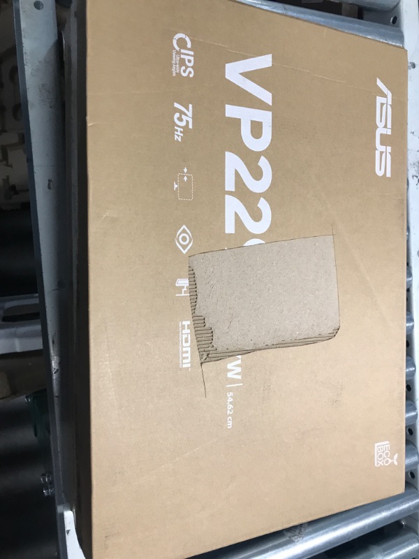 Photo 1 of ASUS VY249HE 23.8” Eye Care Monitor, 1080P Full HD, 75Hz, IPS, Adaptive-Sync/Sync, Eye Care Plus, Color Augmentation, Rest Reminder, HDMI VGA, Frameless, VESA Wall Mountable, BLACK 75Hz Eye Care Plus