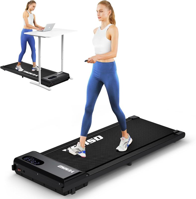 Photo 1 of (MINOR DAMAGE/ SEE NOTES) Walking Pad, Under Desk Treadmill for Home and Office, 2 in 1 Portable Walking Pad Treadmill with Remote Control, LED Display, 330lbs Weight Capacity