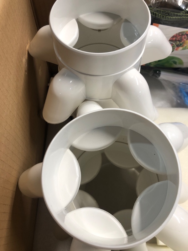 Photo 1 of Hydroponics Tower Garden Growing System,30-Plant Indoor Vertical Gardening System Kit Including 3Pcs Grow Bags,Water Pump(No Seedlings Included)