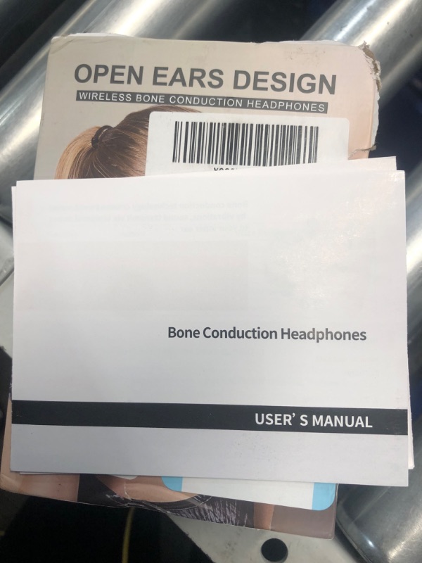 Photo 4 of Bone Conduction Headphones Bluetooth 5.0,Wireless Open Ear Headphones with Built-in Mic,Waterproof (Black)