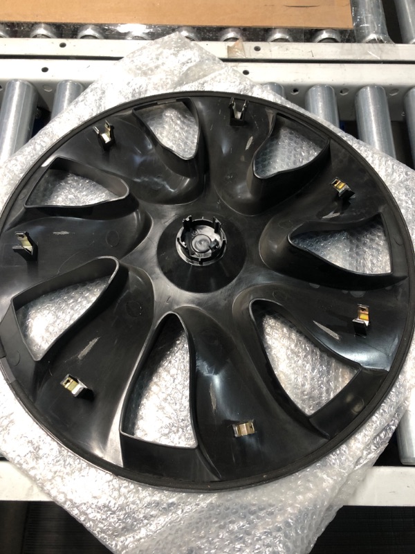 Photo 3 of (used)(damaged)(only 3 not 4)Terfulnel 19 Inch Hubcap Fit 2017-2023 Tesla Model Y Wheel Covers 4PCS 