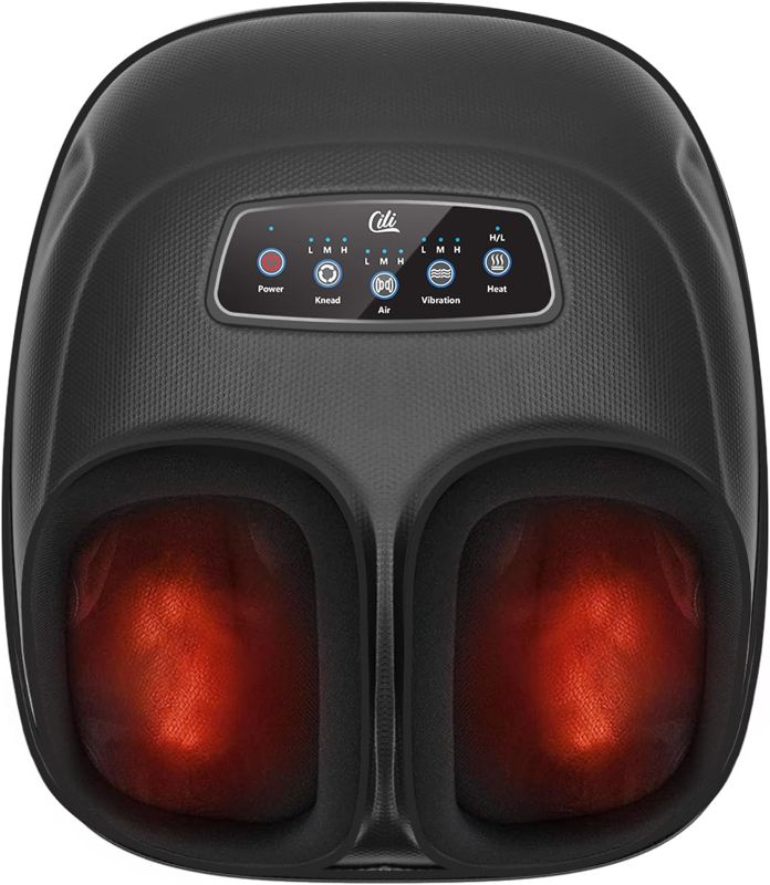 Photo 1 of Shiatsu Foot Massager Machine, Electric Heated Feet Massager for Plantar Fasciitis, Kneading Vibration Compression