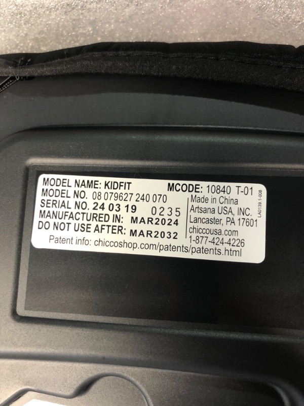 Photo 2 of Chicco KidFit ClearTex Plus 2-in-1 Belt-Positioning Booster Car Seat, Backless and High Back Booster Seat, Obsidian