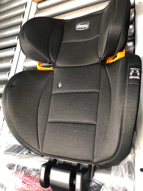 Photo 5 of Chicco KidFit ClearTex Plus 2-in-1 Belt-Positioning Booster Car Seat, Backless and High Back Booster Seat, Obsidian